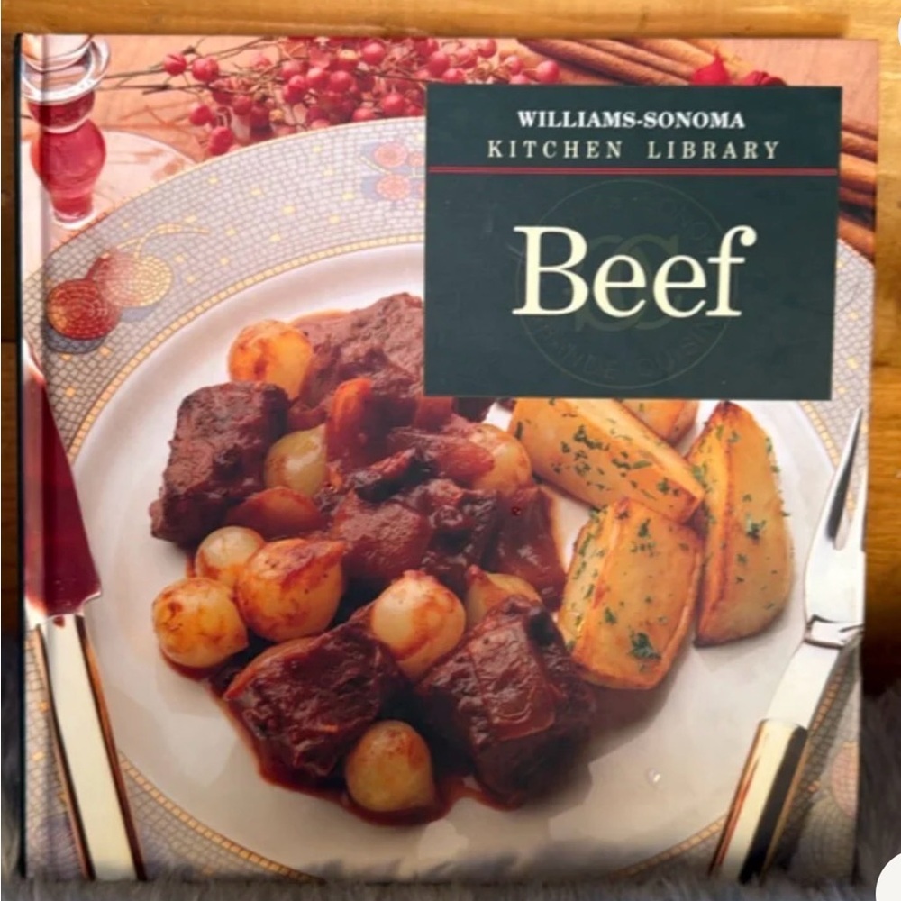 Williams-Sonoma Kitchen Library Beef Cookbook - Green and Cream Cover